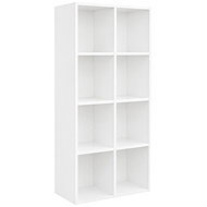 ModernHome WYJ-071 Policový regál 50 × 24 × 106 cm, 7 polic, bílý - Shelving Unit