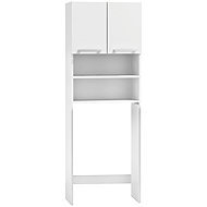 ModernHome RH1908 Shelf above washing machine with shelves 181 × 63,5 × 30 cm, white - Shelving Unit