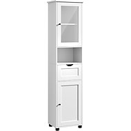 Songmics a Vasagle Vysoká koupelnová skříňka Famous bílá II - Bathroom Cabinet