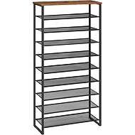 Vasagle Botník Mug 159 cm, černo-hnědý - Shoe Rack