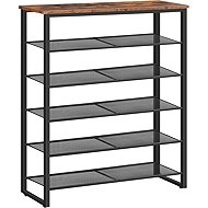 Songmics and Vasagle Mug Shoe Rack 92cm, Black-Brown - Shoe Rack