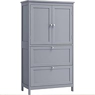 Songmics a Vasagle Koupelnová skříňka Swede 110 cm, šedá - Bathroom Cabinet