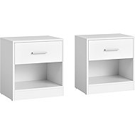 Songmics a Vasagle Sada nočních stolků Lauren 2 ks, bílé - Night Stand