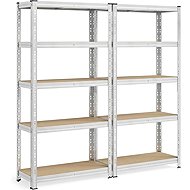Songmics Myron 180cm Silver-Brown, 2 pcs - Shelving Unit