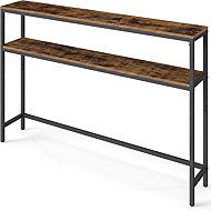 Songmics and Vasagle Crem Console Table 120 cm, Black-Brown - Console Table