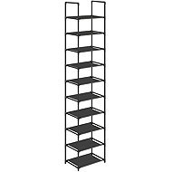 SONGMICS Shoe Rack with 10 Shelves, Fabric, Black 33 × 33 × 173cm - Shoe Rack