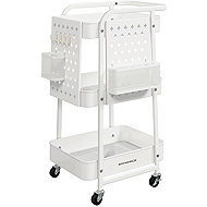 Songmics Meshy Kitchen Trolley, White - Food Serving Trolley