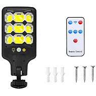 Verk 12371 Solar Street Light with Motion Sensor 1200mAh, 63 LED, Black - Garden Lighting