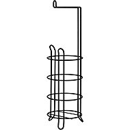 DuraHome Presto Toilet Paper Stand, Black - Free Standing Toilet Roll Holder