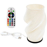 Verk 12448 Dekorativní LED RGB váza s osvětlením 2 v 1, dálkové ovládání, bílá - Decorative Lighting