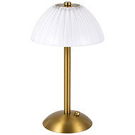 Verk 12432 LED stolní lampa bezdrátová, 800 mAh, USB-C, 3 barvy světla, zlatá - Table Lamp