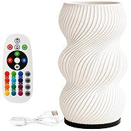 Verk 12450 Dekorativní LED RGB váza s osvětlením 2 v 1, dálkové ovládání, bílá - Decorative Lighting