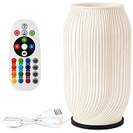 Verk 12449 Dekorativní LED RGB váza s osvětlením 2 v 1, dálkové ovládání, bílá - Decorative Lighting