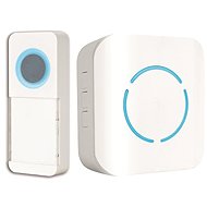 Entac Battery-Powered Wireless Doorbell Button and Receiver, No Socket, White - Doorbell