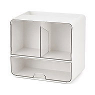 Verk 27668 Wall-Mounted Cosmetic Organiser 17 × 16 × 11cm, White - Makeup Organiser