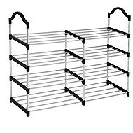 Verk 27737 Metal Shoe Rack, 4 Shelves, 86 × 73 × 26cm - Shoe Rack