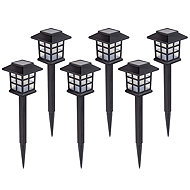 Verk 12401 Solární zahradní LED lampy se senzorem soumraku, sada 6 ks - Garden Decoration
