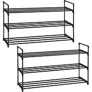 Songmics Sada botníků Rezula, 2 ks, černá - Shoe Rack