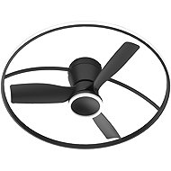 Fulgur THORA BLACK LED 50W stropní osvětlení s ventilátorem - Ceiling Light