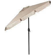 MultiGarden SL-UM019 Rectangular Tilting Garden Parasol, 200 × 130cm, Beige - Sun Umbrella