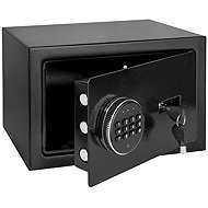 Rebel RB-7002 Elektronický trezor s PIN kódem, alarmem a nouzovými klíči, 12 l, černý - Safe