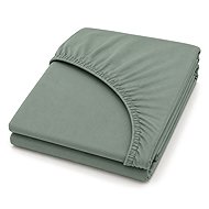 Mobytex ENTUZIA Mako-Jersey 90 × 200 cm, Peppermint - Bedsheet
