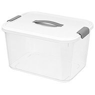Verk 27661 Storage Box with Lid and Clips 20L, White - Storage Box
