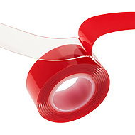 Rebel NAR0488 Double-Sided Adhesive Tape 19mm × 3m, Transparent - Double-sided tape
