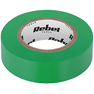 Rebel NAR0427 PVC Insulation Tape 19mm × 9m, Green - Electrical Tape