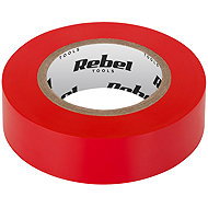 Rebel NAR0425 PVC Electrical Tape 19mm × 9m, Red - Electrical Tape