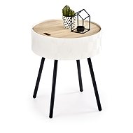 Raavi Odkládací stolek ERIK bílo-černý - Side Table