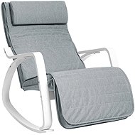 Songmics Faux Rocking Chair, Light Grey - Rocking Chair