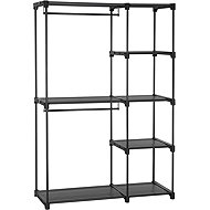 Songmics PLUMB Open Wardrobe 112 cm, Black - Wardrobe