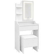 ModernHome ZDT-17 Dressing table with LED mirror, stool, white - Dressing Table