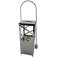 EDCO Lucerna stříbrná, hranatá, 47 cm - Lantern