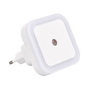 Verk 27416 LED plug-in night light with twilight sensor, white - Night Light