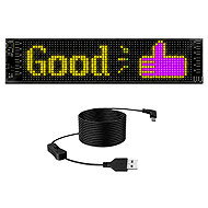 Verk 12483 Programmable RGB LED panel for glass, 37 × 9 cm, Bluetooth - Car LED Strip Lights