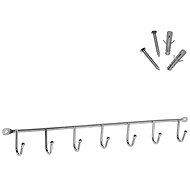 DuraHome MARAKELE 09835 Wall-mounted Coat Rack, 7 hooks, chrome - Coat Hanger