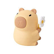 Verk 12418 Kapybara Silicone Night Light with Flower, Touch-sensitive - Night Light