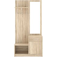 Nejlevnější nábytek Předsíňová stěna PONETI, dub sonoma - Hall Set