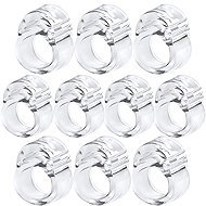 Verk 27573 Silicone Door Handle Stopper, Transparent, 10 pcs - Doorstop