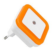 Verk 27416 LED plug-in night light with dusk sensor, orange - Night Light