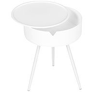 ModernHome CT3022 side table with removable tray 40cm, white - Side Table