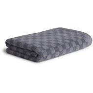 MÖVE Monochrome Check towel 50×100cm, stone - Towel