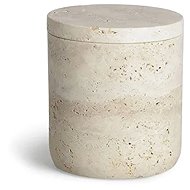 MÖVE Travertine Grace jar with lid, beige - Storage Jar