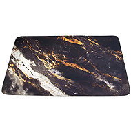 APT DA435A Bathroom mat with marble pattern 50×80cm, black - Bath Mat