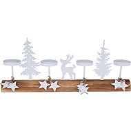 Koopman Advent candle holder with stag - Christmas Decoration