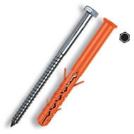 WT WINTECH MUNGO Construction dowel MBR-SS, 10 × 120, hexagonal, ZB, 50 pcs - Anchors