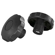 WT WINTECH Star nut M10 64 × 21 × 19mm, black, package 1 pc - Screw nuts