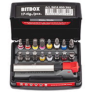 WÜRTH Bit set, C 6,3 (1/4) with bit holder, 17 pcs - Bit Set